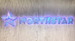 custom lighted lobby dimensional lettering sign