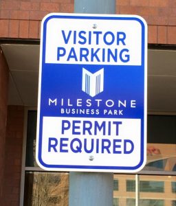 Informational Signs 5b7d9e90b7fbd custom parking outdoor metal traffic sign safety wayfinding 256x300